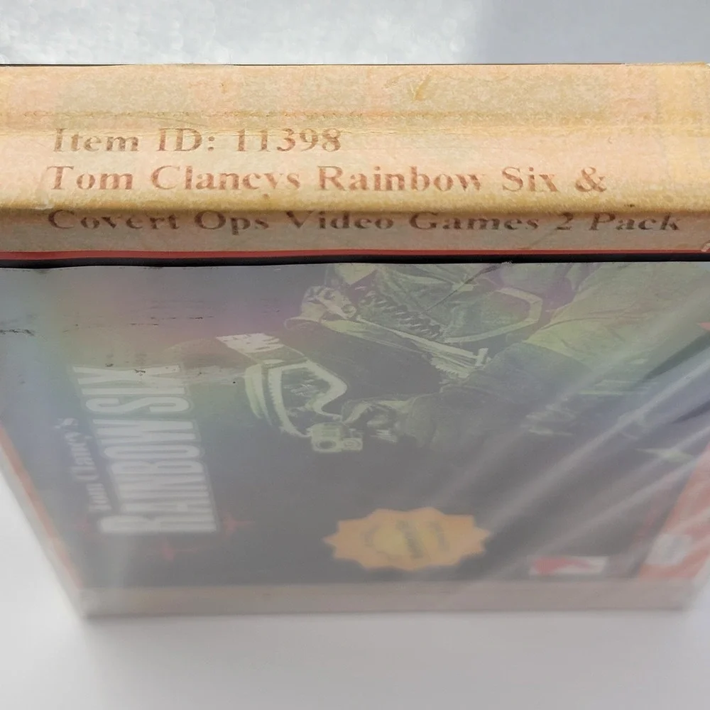 Vtg Tom Clancys Rainbow Six And Covert Ops Pc New Cd Rom Sealed Windows 95 2game